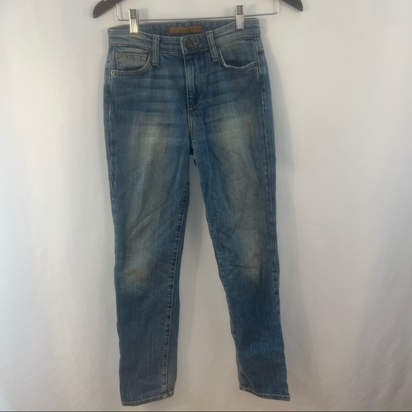 Joe's Jeans Denim - Joe’s Jeans Womens Size 24 High Rise Straight Ankle Jeans Distressed USA Stretch